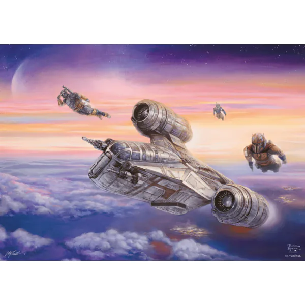 Schmidt Spiele Thomas Kinkade Studios: Star Wars The Mandalorian - Die Eskorte , 1.000 Teile Puzzle Fabrik Onlineshop