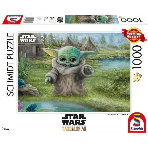 Schmidt Spiele Thomas Kinkade Studios: Star Wars The Mandalorian - Grogu Das Kind , 1.000 Teile Puzzle