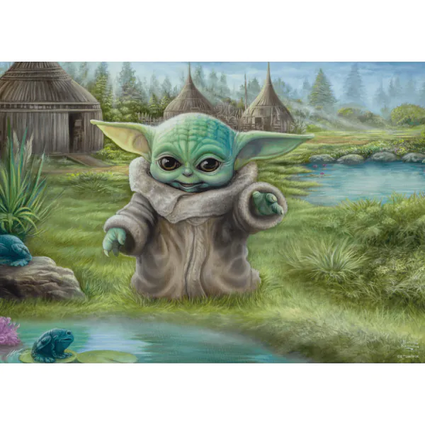Schmidt Spiele Thomas Kinkade Studios: Star Wars The Mandalorian - Grogu Das Kind , 1.000 Teile Puzzle Fabrikpreis
