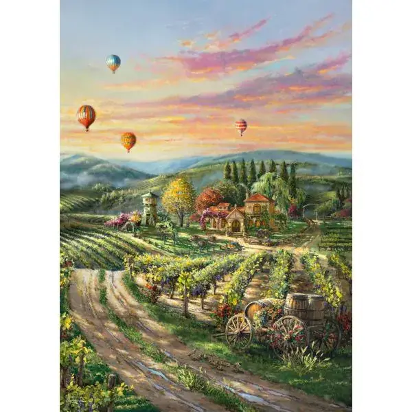 Schmidt Spiele Thomas Kinkade Studios: Peaceful Valley Vineyard, 1.000 Teile Puzzle Rabatt