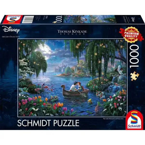Schmidt Spiele Thomas Kinkade Studios: Disney Dreams Collections - The Little Mermaid and Prince Eric, 1.000 Teile Puzzle