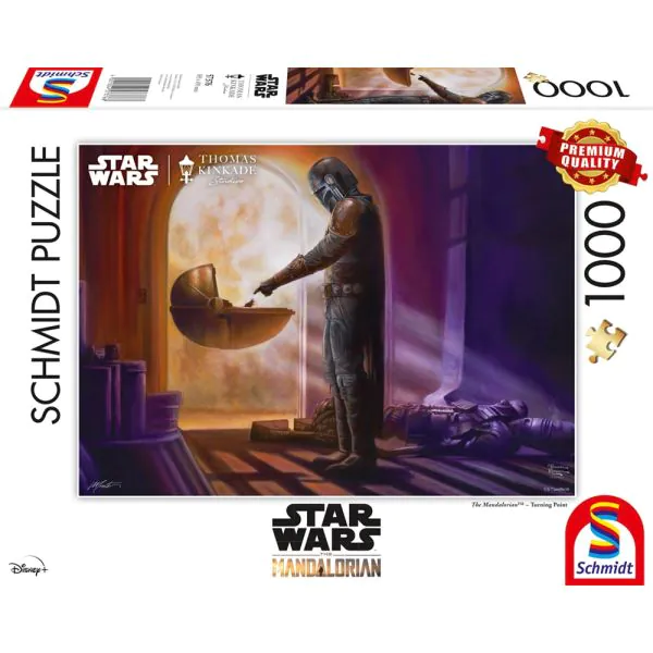 Schmidt Spiele Thomas Kinkade Studios: Star Wars The Mandalorian™ – Turning Point, 1.000 Teile Puzzle