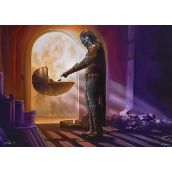 Schmidt Spiele Thomas Kinkade Studios: Star Wars The Mandalorian™ – Turning Point, 1.000 Teile Puzzle Exklusivangebot