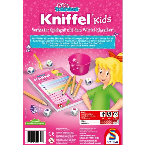 Schmidt Spiele Bibi Blocksberg: Kniffel® Kids, Kinderspiel Black Friday