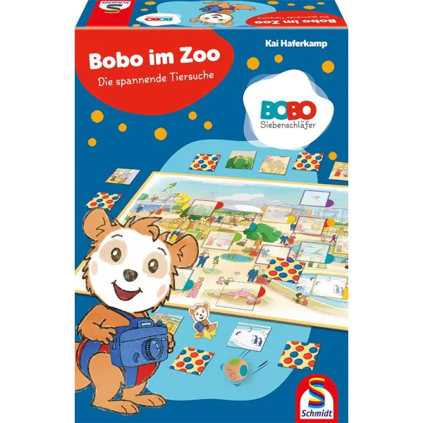 Schmidt Spiele Bobo Siebenschläfer: Bobo im Zoo – Die spannende Tiersuche, Kinderspiel Neuheiten