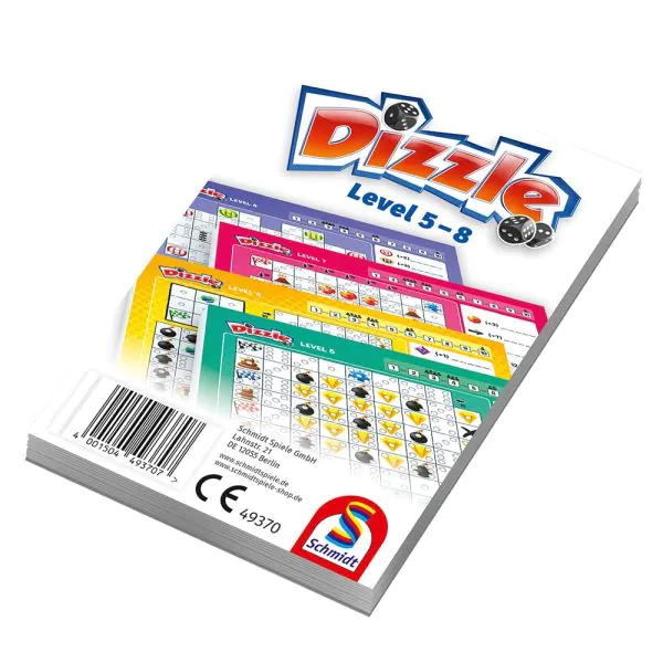 Schmidt Spiele Dizzle, Level 5 bis 8, Zusatzblock (75 Blatt) Kauf eins, bekomm eins gratis