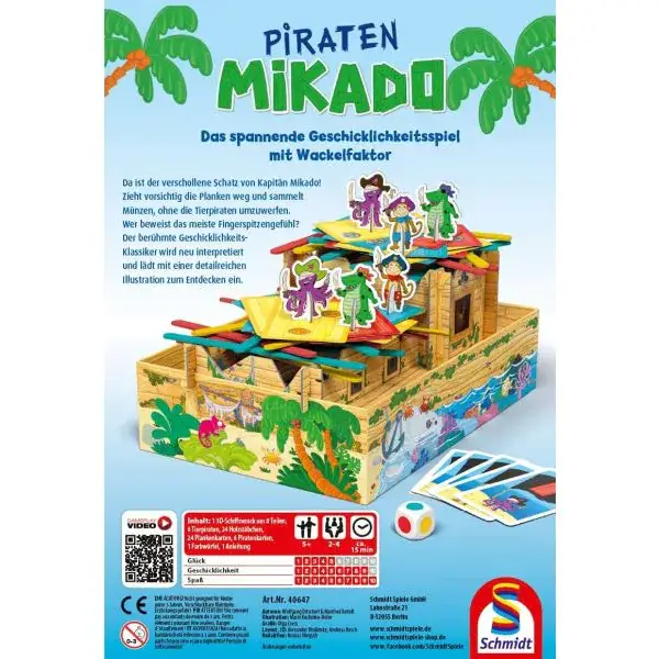 Schmidt Spiele Meine Lieblingsspiele: Piraten Mikado, Kinderspiel Super Sparpreis