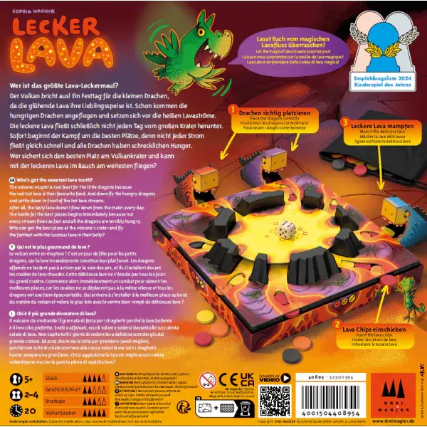 Schmidt Spiele Drei Magier®: Lecker Lava, Kinderspiel Kostenlose Rückgabe
