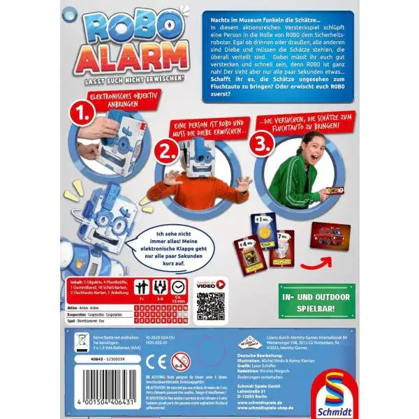Schmidt Spiele ROBO ALARM - Lasst euch nicht erwischen!, Kinderspiel Letzte 2 Tage