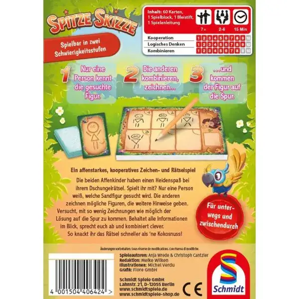 Schmidt Spiele Spitze Skizze, Kinderspiel Nur für heute