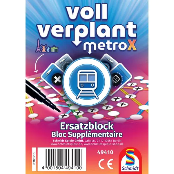 Schmidt Spiele Voll verplant Ersatzblock (76 Blatt)