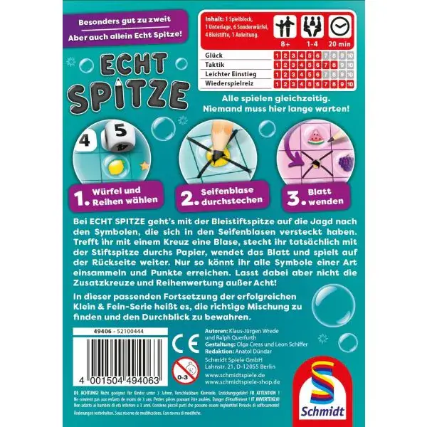 Schmidt Spiele Echt Spitze, Familienspiel Black Friday Preise