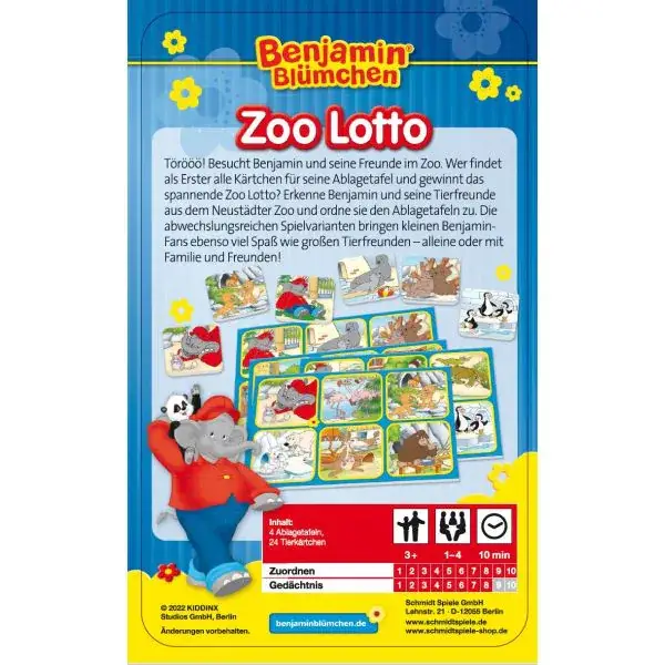 Schmidt Spiele Benjamin Blümchen, Zoo Lotto 50% Rabatt für begrenzte Zeit