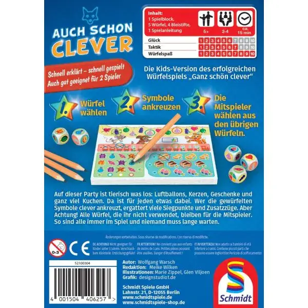 Schmidt Spiele Auch schon clever, Kinderspiel 2025