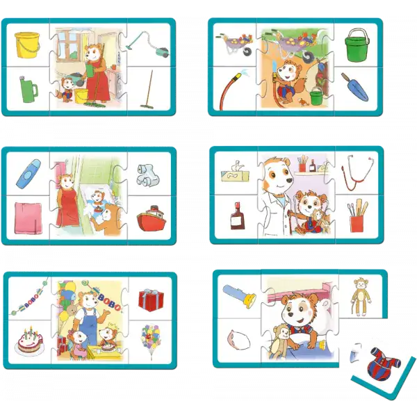 Schmidt Spiele Bobo Siebenschläfer, Was gehört wozu? Verkauf