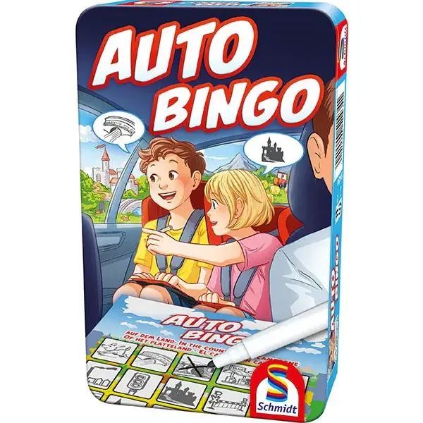 Schmidt Spiele Auto Bingo (Bring-mich-mit-Spiel in der Metalldose)