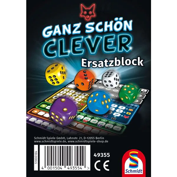 Schmidt Spiele Ganz schön clever! Ersatzblock (75 Blatt)