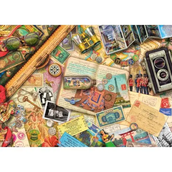 Schmidt Spiele Aimee Stewart: Aufgetischt: Reise-Erinnerungen, 1.000 Teile Puzzle Wochenangebot