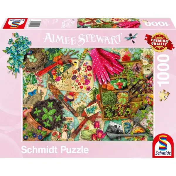 Schmidt Spiele Aimee Stewart: Aufgetischt: Alles für den Garten, 1.000 Teile Puzzle