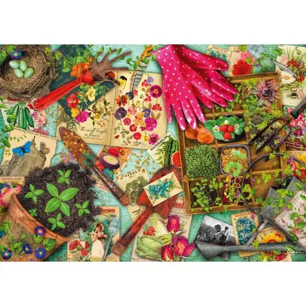 Schmidt Spiele Aimee Stewart: Aufgetischt: Alles für den Garten, 1.000 Teile Puzzle Kostenlose Rückgabe