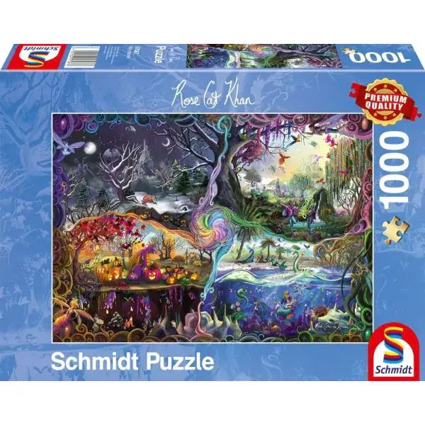 Schmidt Spiele Rose Cat Khan: Portal der vier Reiche, 1.000 Teile Puzzle