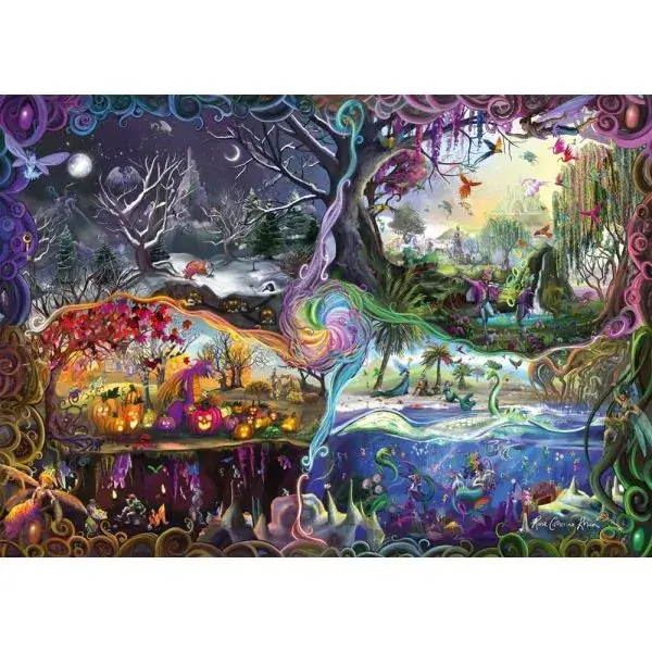 Schmidt Spiele Rose Cat Khan: Portal der vier Reiche, 1.000 Teile Puzzle Letzte 3 Tage