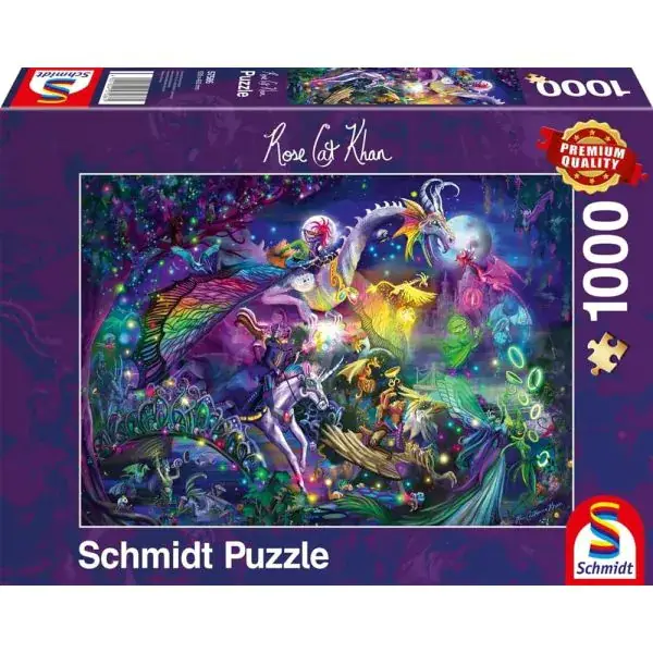 Schmidt Spiele Rose Cat Khan: Sommernachtszirkus, 1.000 Teile Puzzle