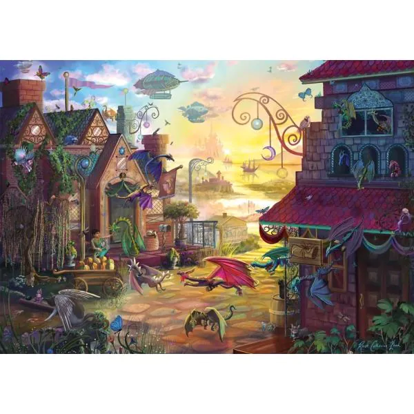 Schmidt Spiele Rose Cat Khan: Drachenpost, 1.000 Teile Puzzle Letzte 2 Tage