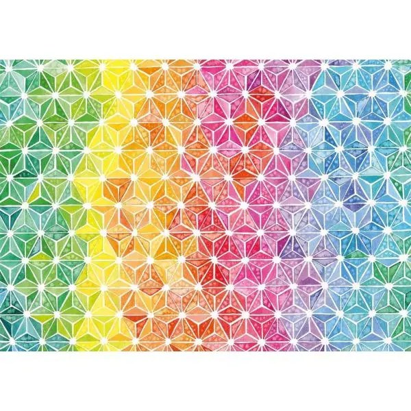 Schmidt Spiele Josie Lewis: Kunterbunte Dreiecke, 1.000 Teile Puzzle Letzter Tag