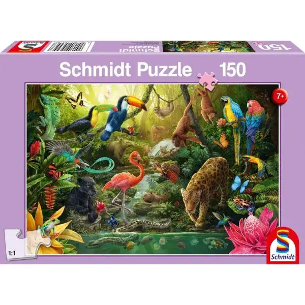 Schmidt Spiele Urwaldbewohner, 150 Teile Kinderpuzzle