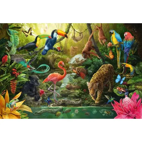 Schmidt Spiele Urwaldbewohner, 150 Teile Kinderpuzzle Riesige Rabatte