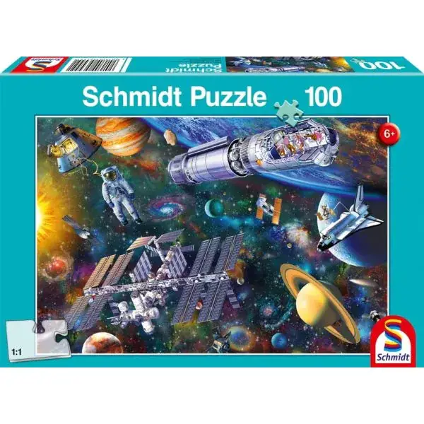 Schmidt Spiele Weltraumspaß, 100 Teile Kinderpuzzle