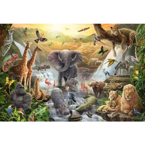 Schmidt Spiele Tiere in Afrika, 60 Teile Kinderpuzzle Clearance-Verkauf