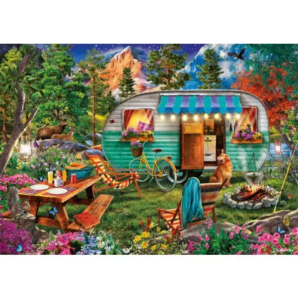Schmidt Spiele Camper-Romantik, 500 Teile Puzzle 50% Rabatt für begrenzte Zeit