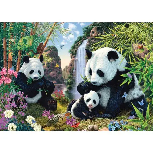 Schmidt Spiele Pandafamilie am Wasserfall, 500 Teile Puzzle Rabatte dieses Monats
