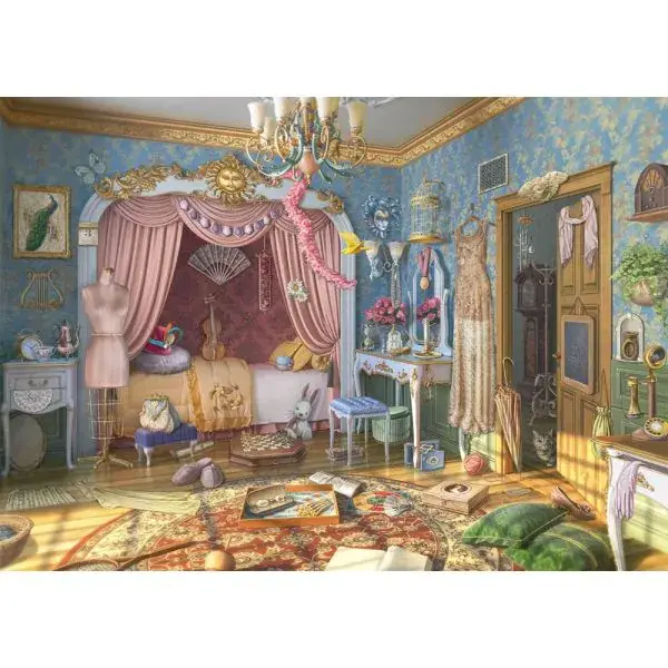 Schmidt Spiele June's Journey: June’s Schlafzimmer, 1.000 Teile Puzzle Auslauf