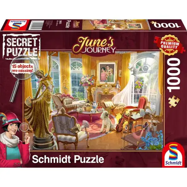 Schmidt Spiele June's Journey: Salon des Orchideenanwesens, 1.000 Teile Puzzle