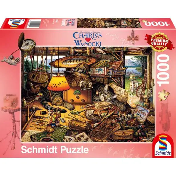 Schmidt Spiele Charles Wysocki: Max in den Adirondack Mountains, 1.000 Teile Puzzle