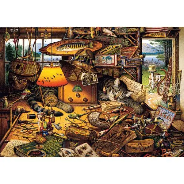 Schmidt Spiele Charles Wysocki: Max in den Adirondack Mountains, 1.000 Teile Puzzle im Angebot