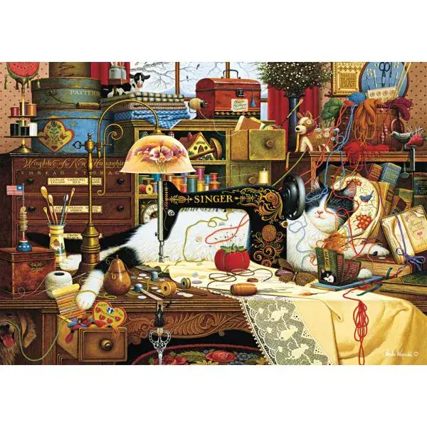 Schmidt Spiele Charles Wysocki: Maggie, die Chaotin, 1.000 Teile Puzzle Schlussverkauf