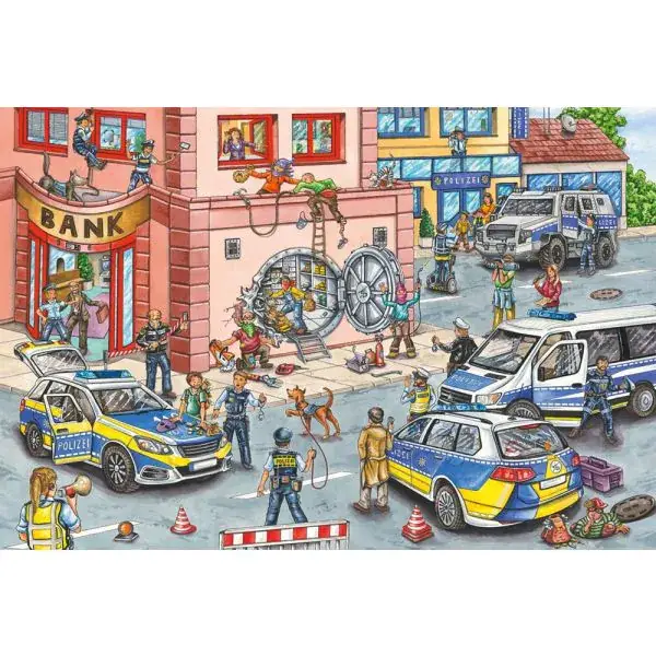Schmidt Spiele Polizeieinsatz, 100 Teile Kinderpuzzle Blitzverkäufe