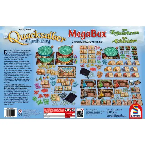 Schmidt Spiele Mega Box: Die Quacksalber von Quedlinburg (Grundspiel + 2 Erweiterungen) Fabrikpreis