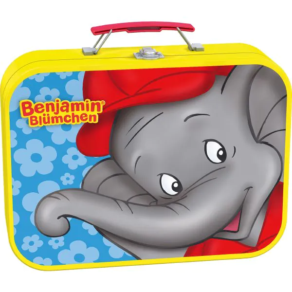 Schmidt Spiele Puzzle-Box: Benjamin Blümchen im Metallkoffer mit 4 Kinderpuzzles (2 x 26 und 2 x 48 Teile) Rabatt