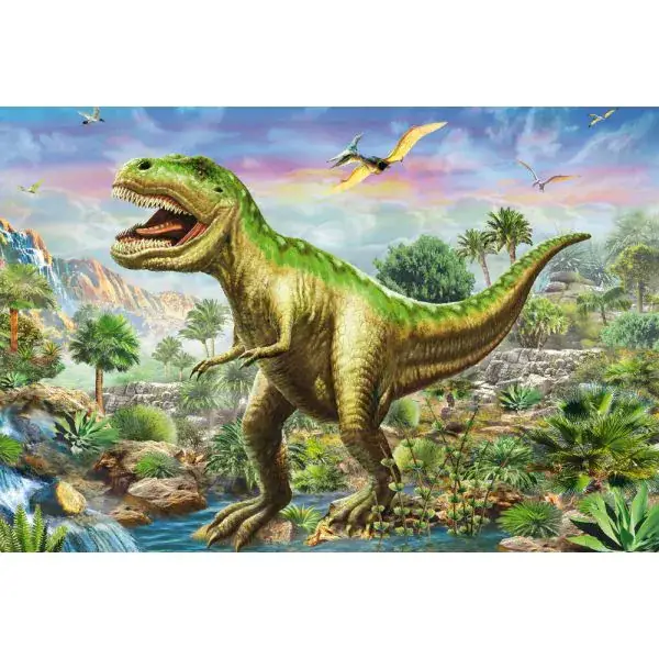 Schmidt Spiele Abenteuer mit den Dinosauriern, 3x48-teiliges Kinderpuzzle Versandkostenfrei