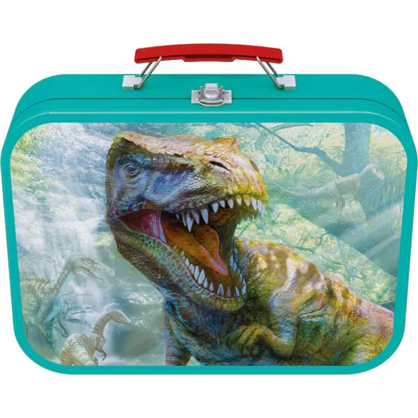 Schmidt Spiele Puzzle-Box: Dinos im Metallkoffer mit 4 Kinderpuzzles (2 x 60, 2 x 100 Teile) Großer Ausverkauf