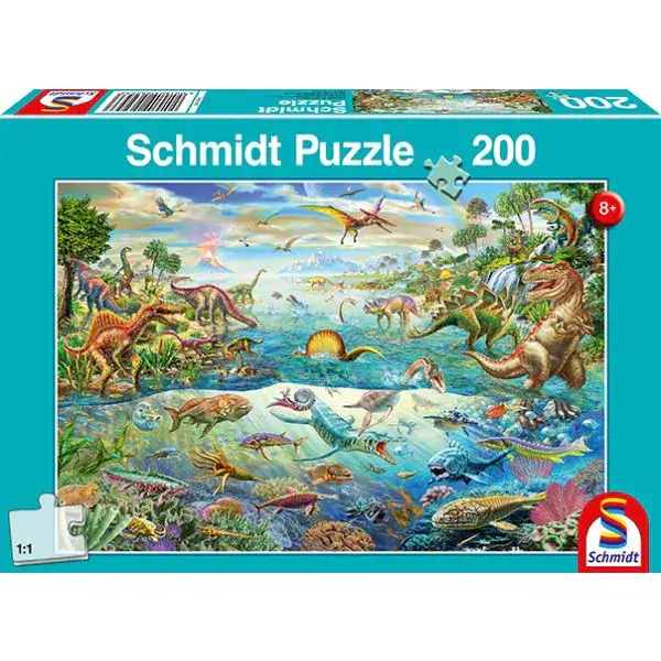 Schmidt Spiele Entdecke die Dinosaurier, 200 Teile Kinderpuzzle Flash Sale