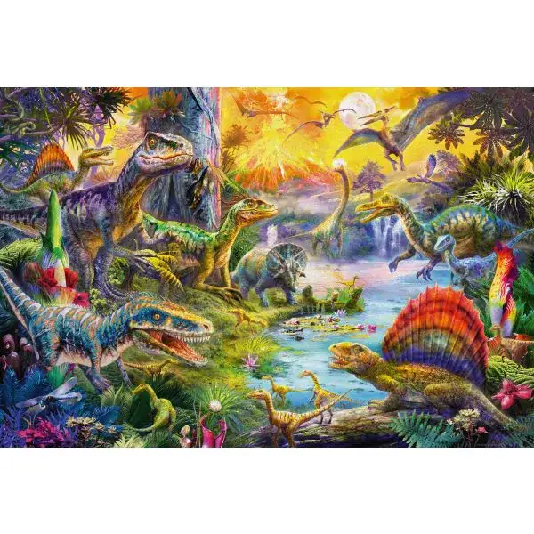 Schmidt Spiele Dinosaurier, 60 Teile Kinderpuzzle mit Add-on (Dinosaurier-Figuren-Set) Begrenztes Angebot