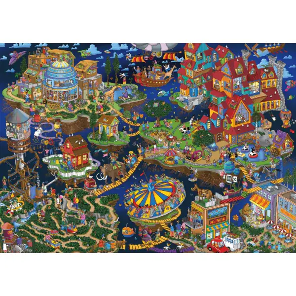 Schmidt Spiele Steve Skelton: Verrückte Welt, 1.000 Teile Puzzle Cyber Monday