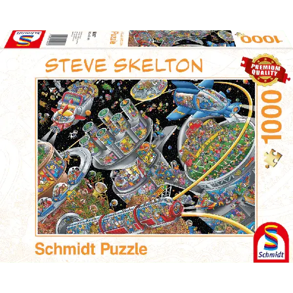 Schmidt Spiele Steve Skelton: Weltall-Kolonie, 1.000 Teile Puzzle