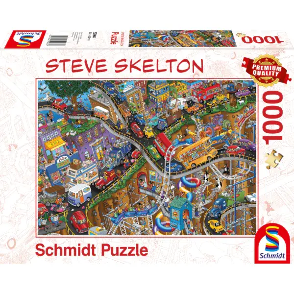 Schmidt Spiele Steve Skelton: Alles in Bewegung, 1.000 Teile Puzzle Osterangebot